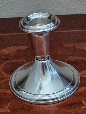 RARE VINTAGE ANTIQUE NEWPORT STERLING SILVER TAPER CANDLE STICK HOLDER
